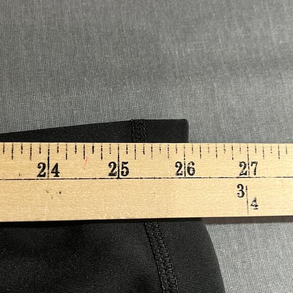 Adidas Leggings Womens Medium Black Climalite Cropped Stretch Pull On Athleisure - Picture 9 of 10